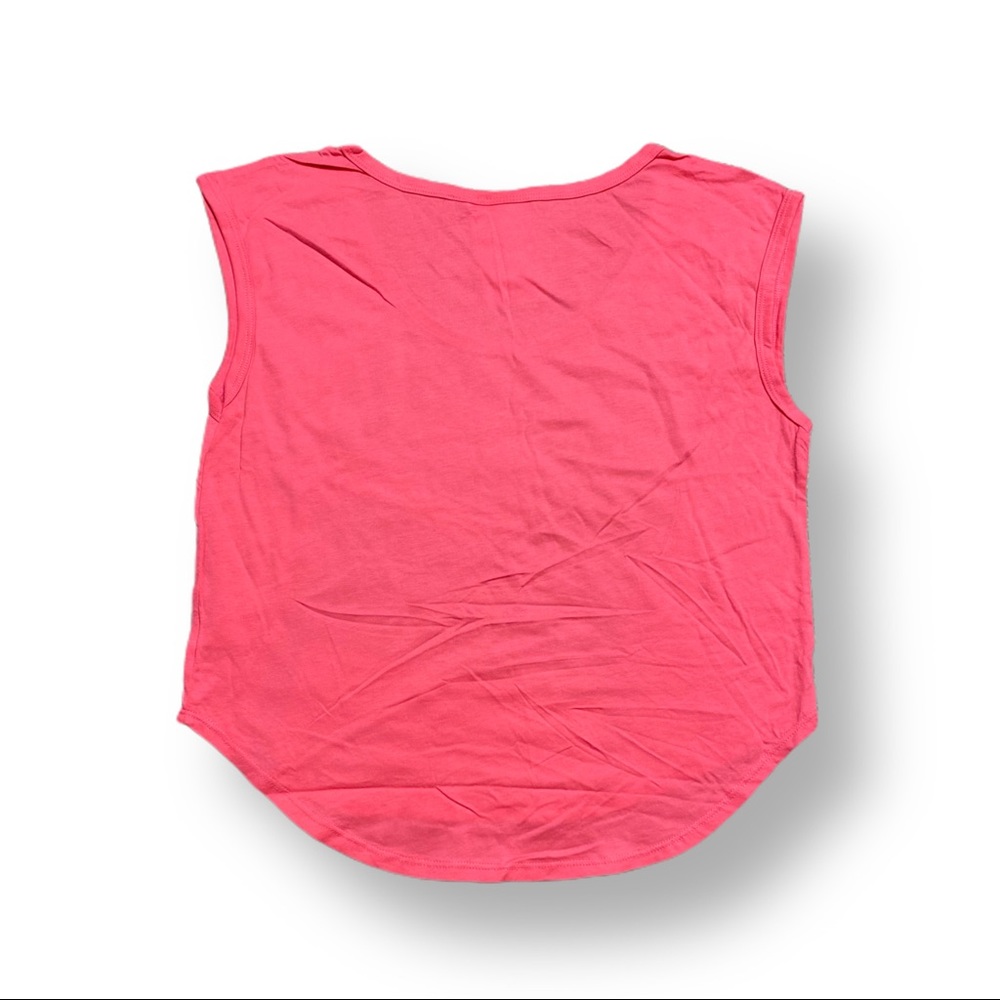 š¢ Newbreed Girl Pink Sleeveless Graphic Top Medium - Picture 5 of 9